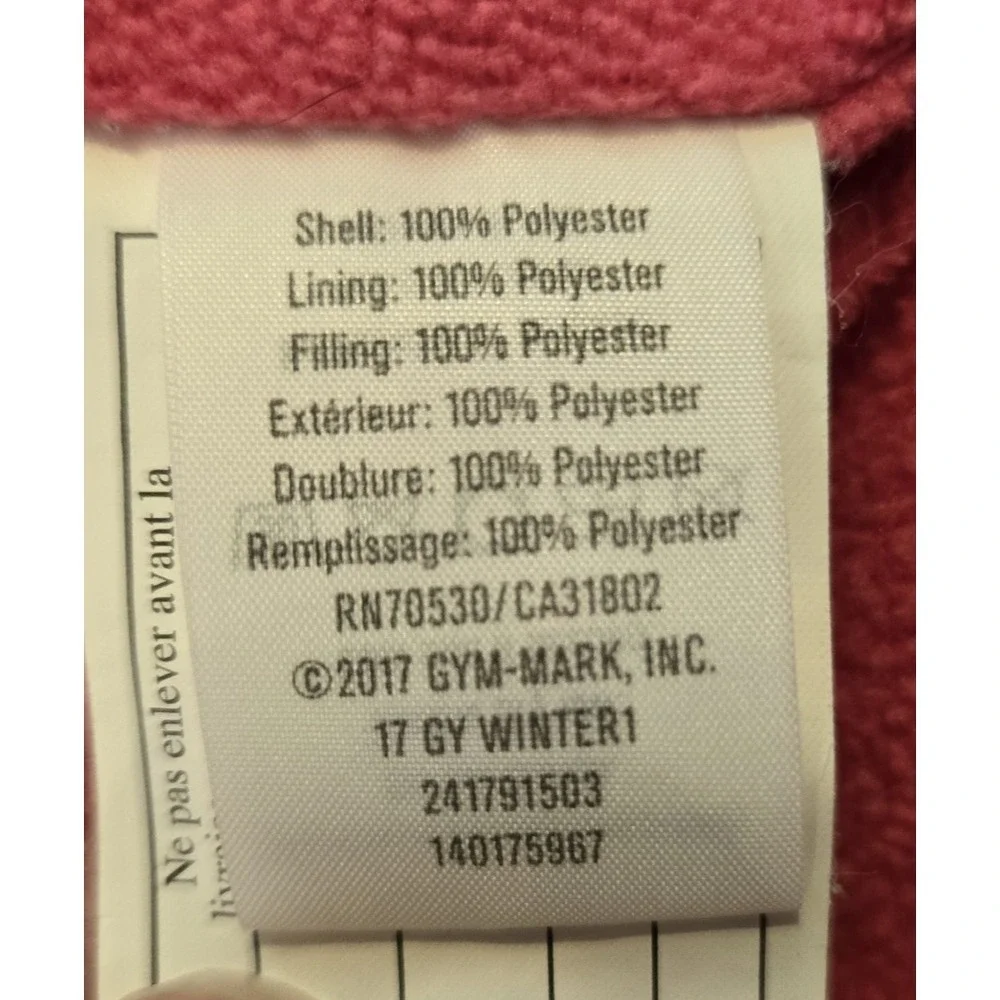 Gymboree Girl's Fleece Lined Puffer Coat Vest w/‎ Pockets Size L (10-12)